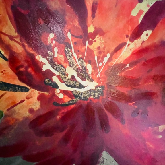 Vintage Signed Agnes Saint Leger Canvas Painting Framed - Picture 11 of 16